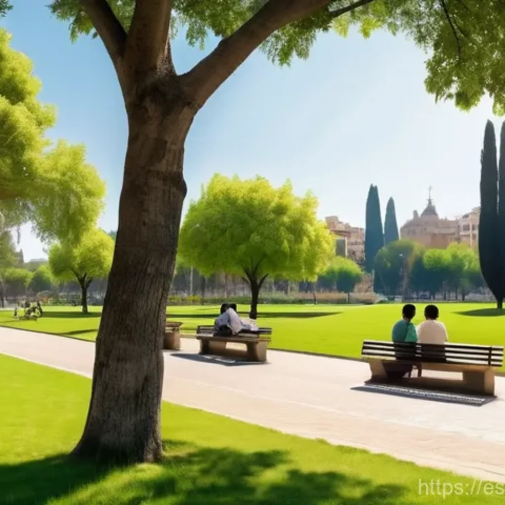 도시 녹지 공간의 탄소 흡수 능력 - **Prompt 1: Urban Oasis in Summer**
"A photorealistic image of a vibrant, verdant urban park in ...