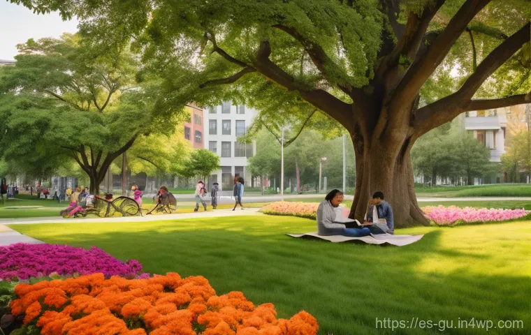 도시 녹지 확장 운동의 성과 분석 - Prompt 1: Urban Oasis of Tranquility**