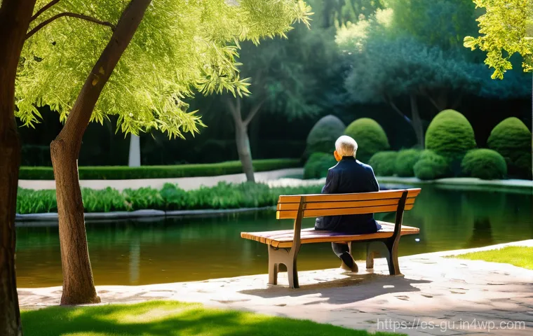 도시 녹지 공간과 주민 건강 증진 - A serene and idyllic scene capturing the essence of stress relief in an urban oasis. A person, dress...